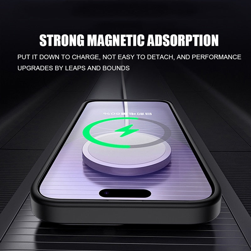 Matte Magnetic Clear Soft Case For iPhone