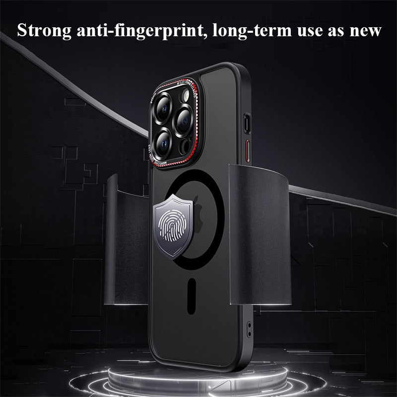 Matte Magnetic Clear Soft Case For iPhone
