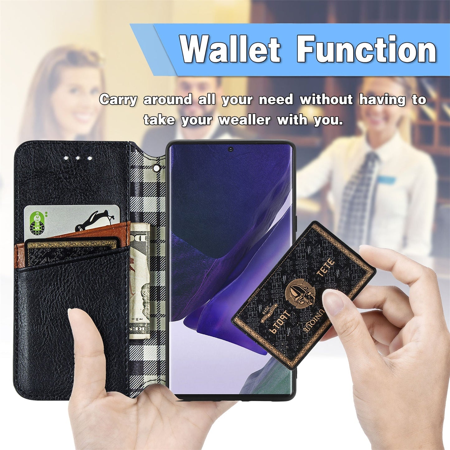 Sleek Wallet Phone Cover for Samsung Galaxy A Series