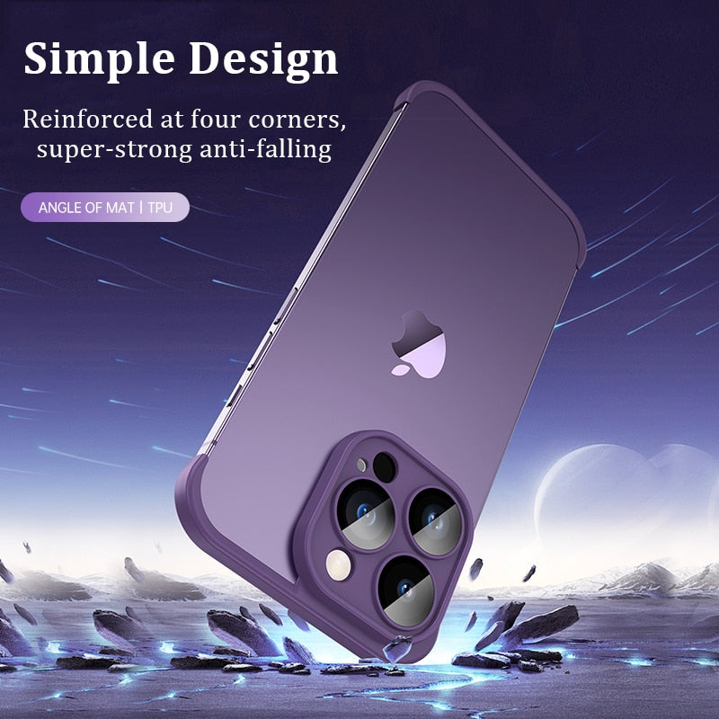Soft Silicone Edge Protective Case For iPhone