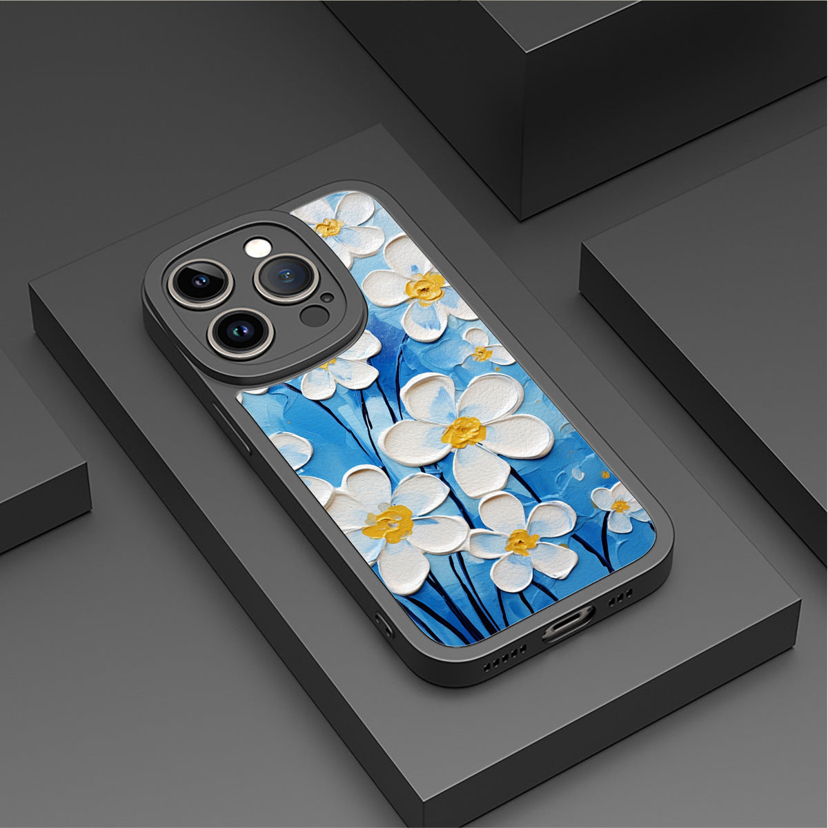 Oil Painting Style Flower Case for IPhone