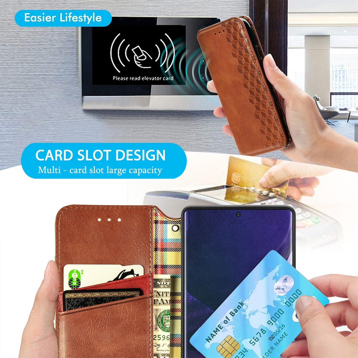 Sleek Wallet Phone Cover for Samsung Galaxy A Series