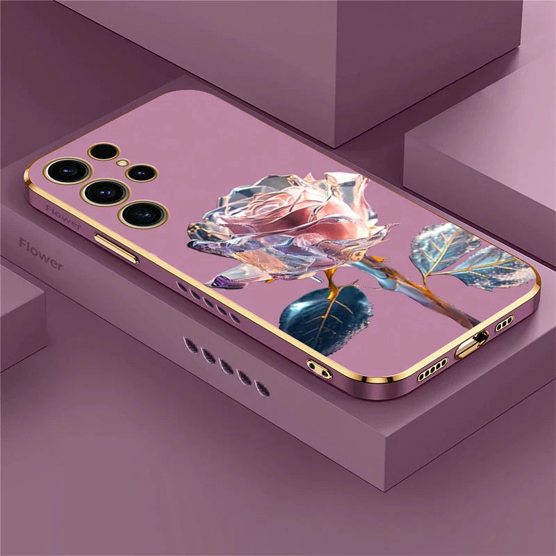 Rose Flower Soft Case For Samsung Galaxy