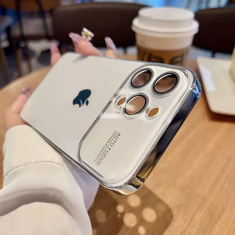 Electroplating Matte Large Window Lens Protection Case