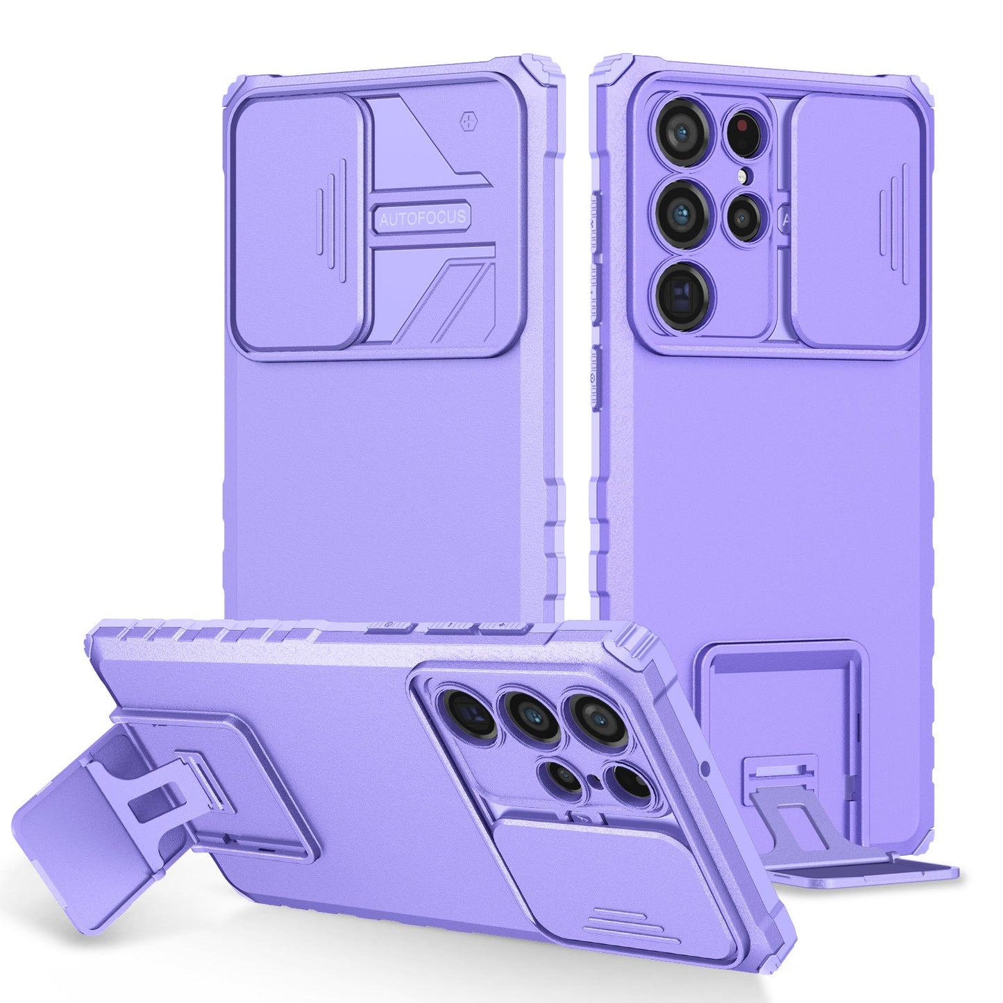 New Three-dimensional Sliding Window Bracket Phone Case For Samsung S23Ultra/S22Ultra