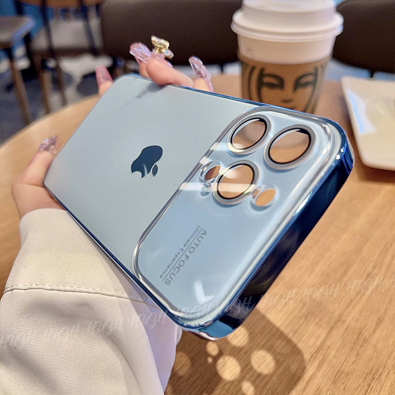 Electroplating Matte Large Window Lens Protection Case