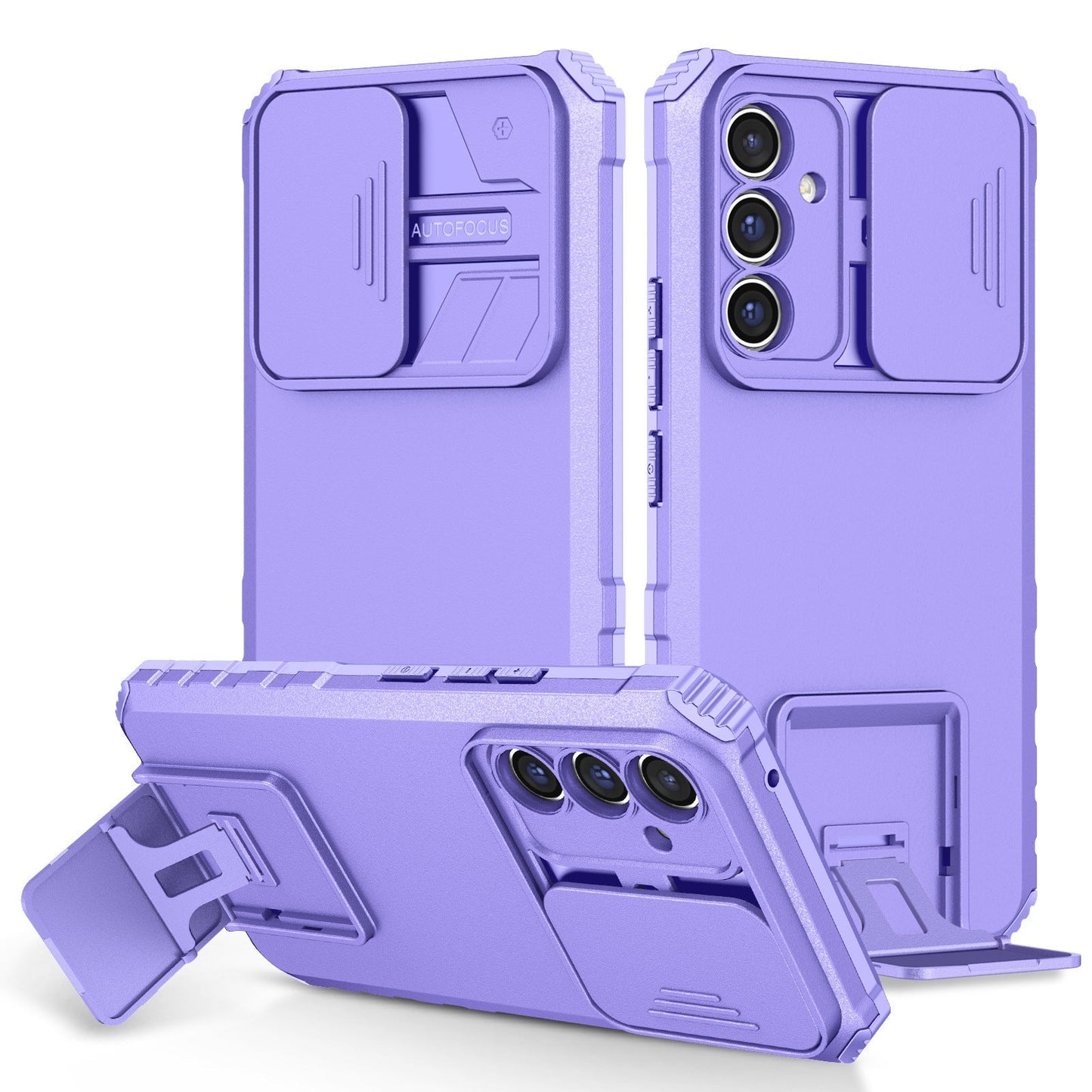 New Three-dimensional Sliding Window Bracket Phone Case For Samsung S21FE/S20FE