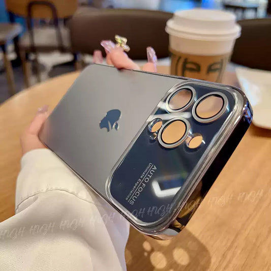 Electroplating Matte Large Window Lens Protection Case