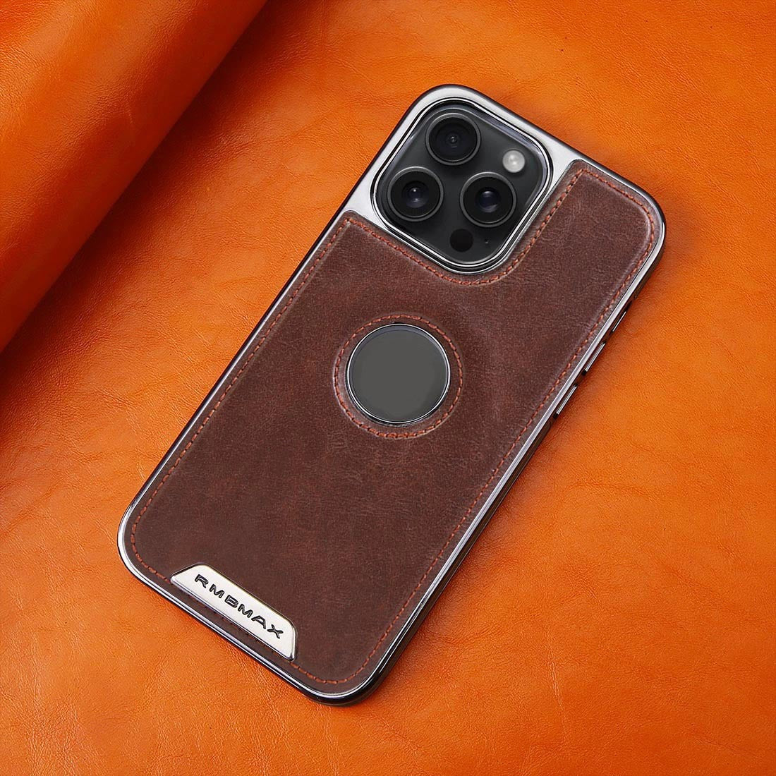 Electroplated Magnetic Leather Phone Case