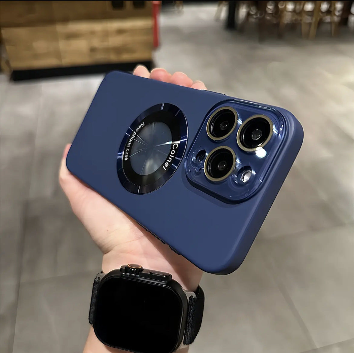 High-Transparency Glass Lens Magnetic Suction Case Cover for iPhone
