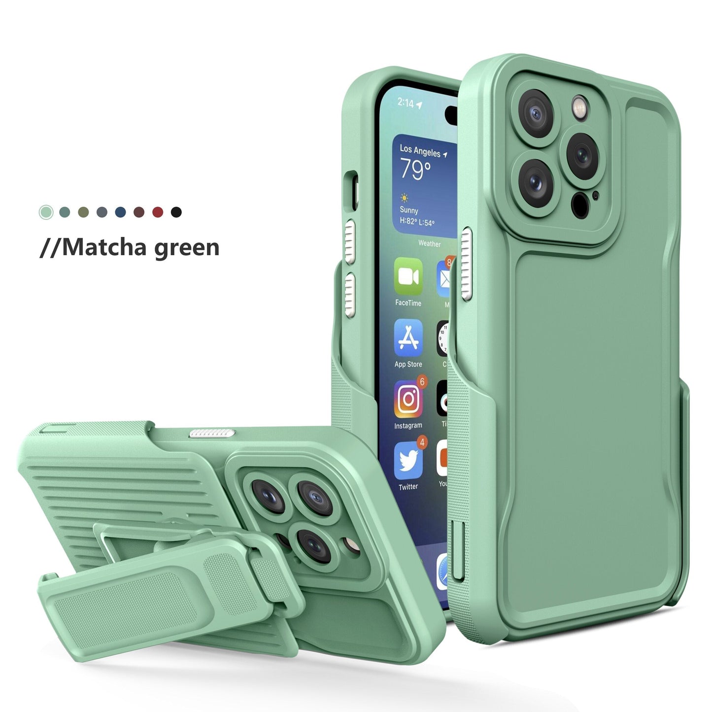 Bracket Shockproof Hard Case for iPhone