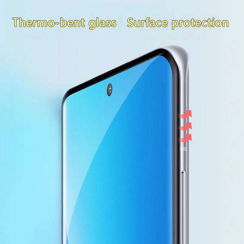 Fully adhesive tempered film artifact