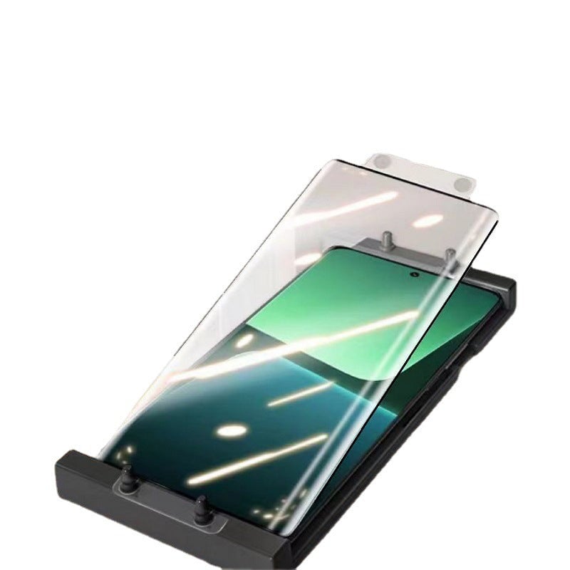 Fully adhesive tempered film artifact