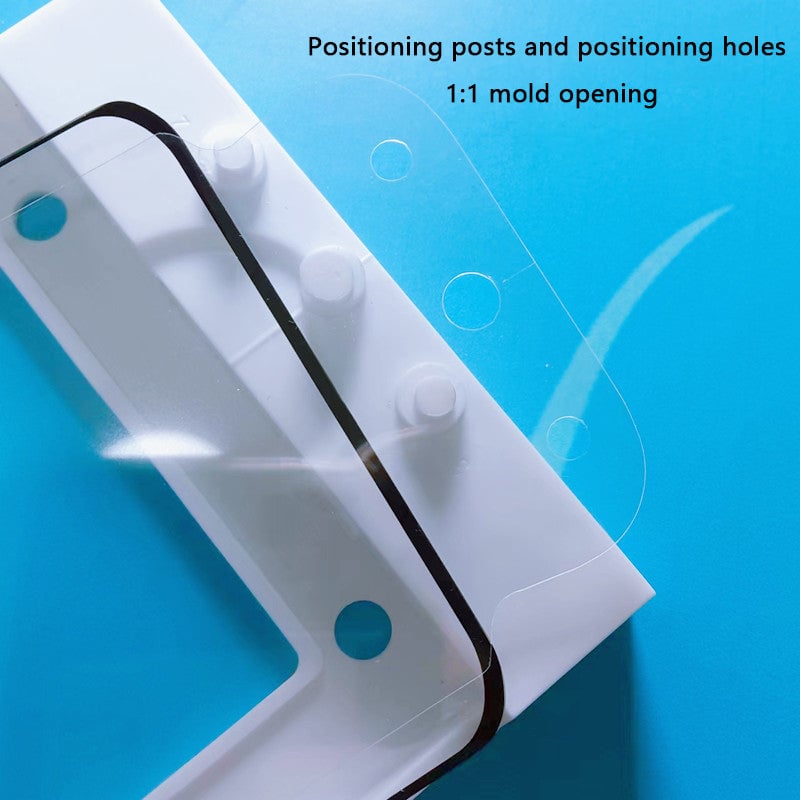 Fully adhesive tempered film artifact