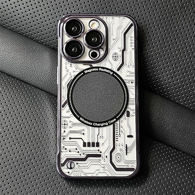 New iPhone Ultra Thin Circuit Pattern Magnetic Protective Case