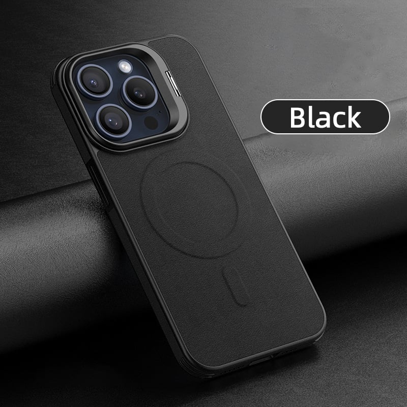 Matte Leather Magnetic Suction Case Cover for iPhone