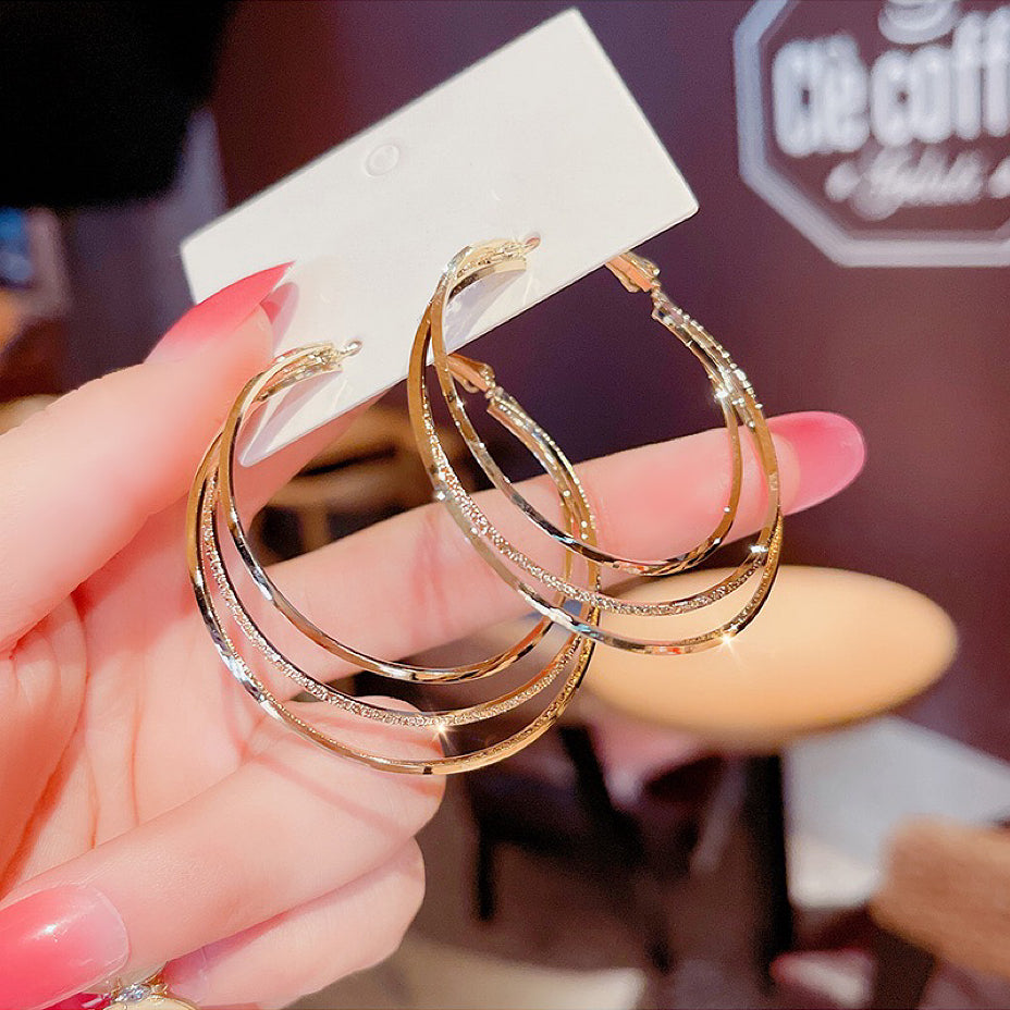 BUY 1 GET 1 FREE-Layered Hoop Earrings