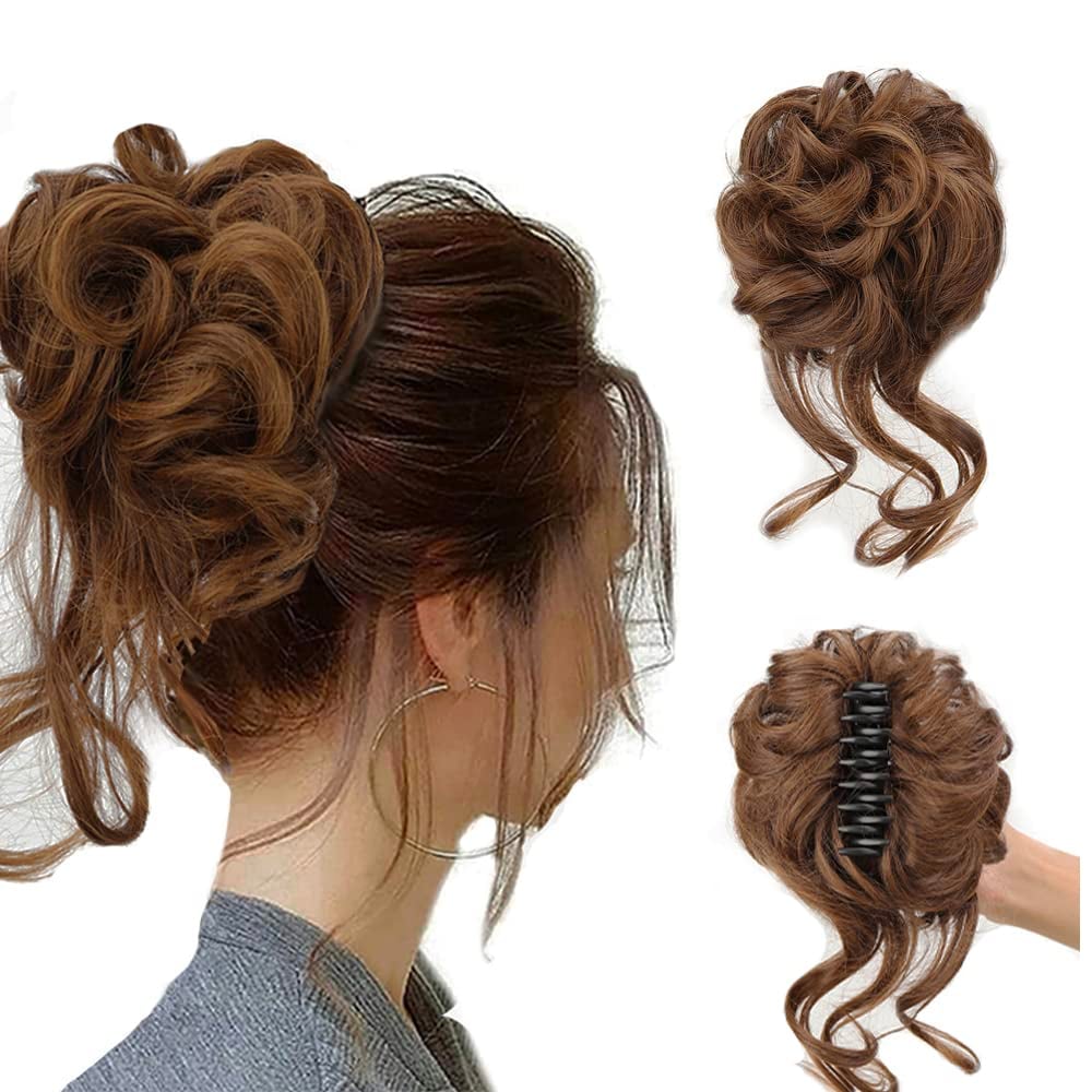 Buy 1 Get 1 Free - Curly Bun Hair Piece