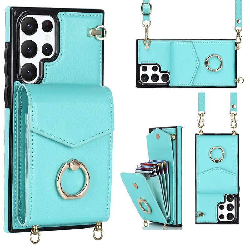 Crossbody Card Holder Phone Case for Samsung S/Note Series