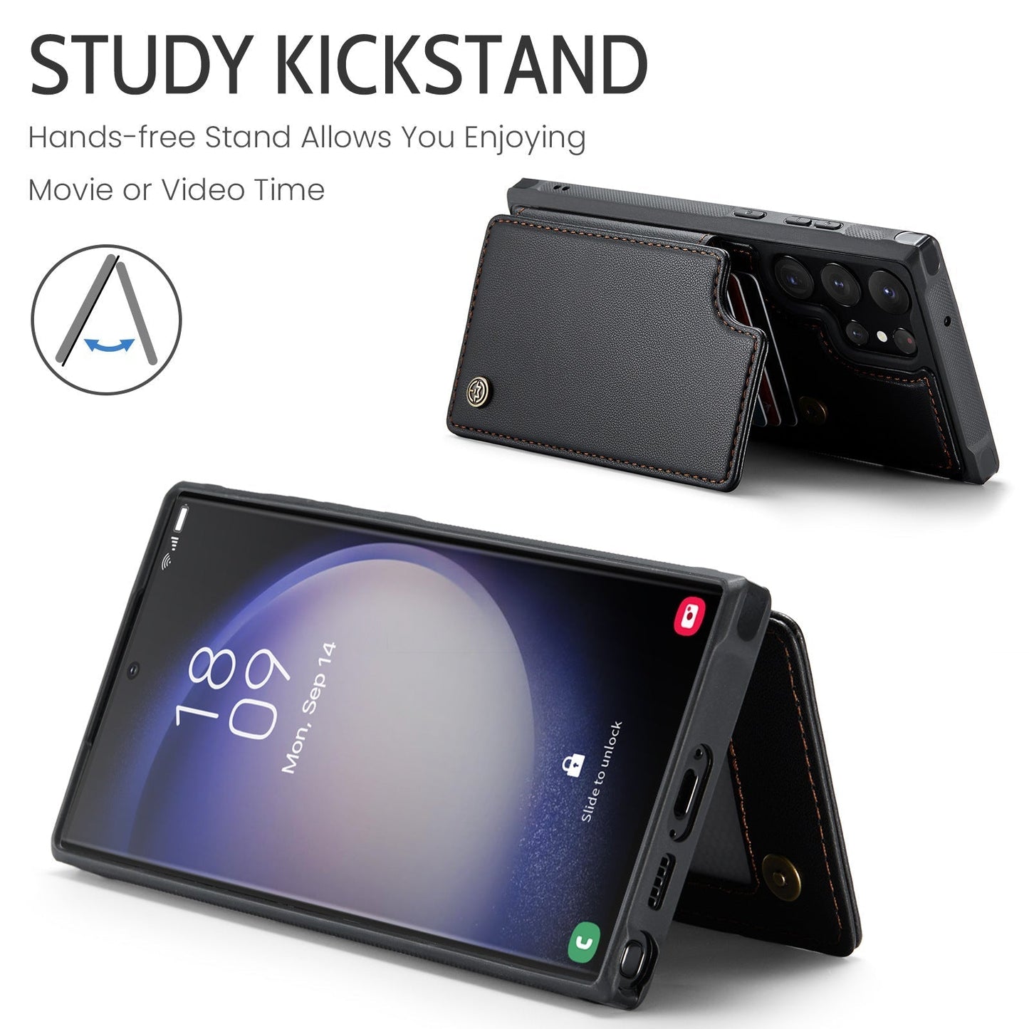 New Wallet Flap Premium Leather Case For Samsung A Series