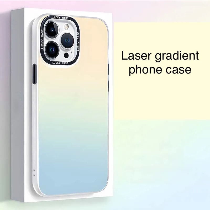 Laser gradient mobile phone case, five colors change at will