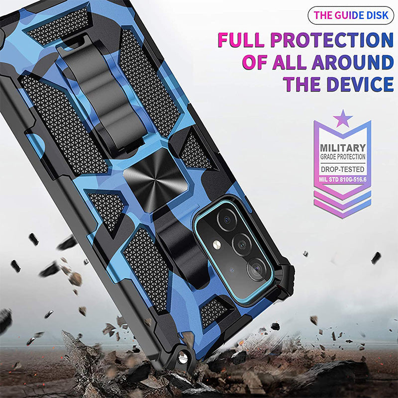 Camouflage Luxury Armor Shockproof Case With Kickstand For Samsung Galaxy A23