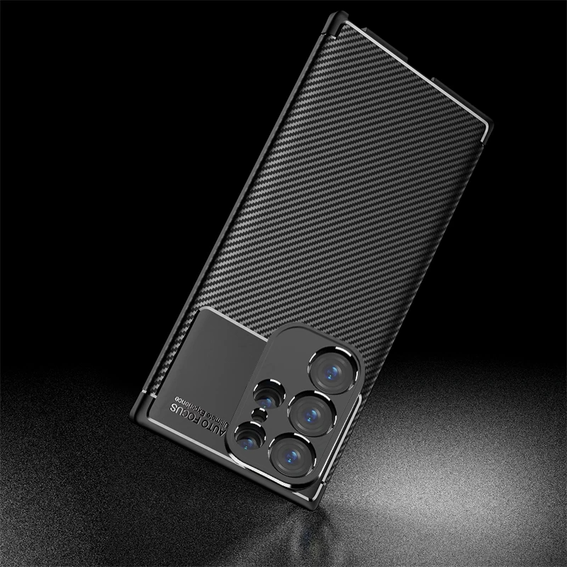 Matte carbon fiber phone case