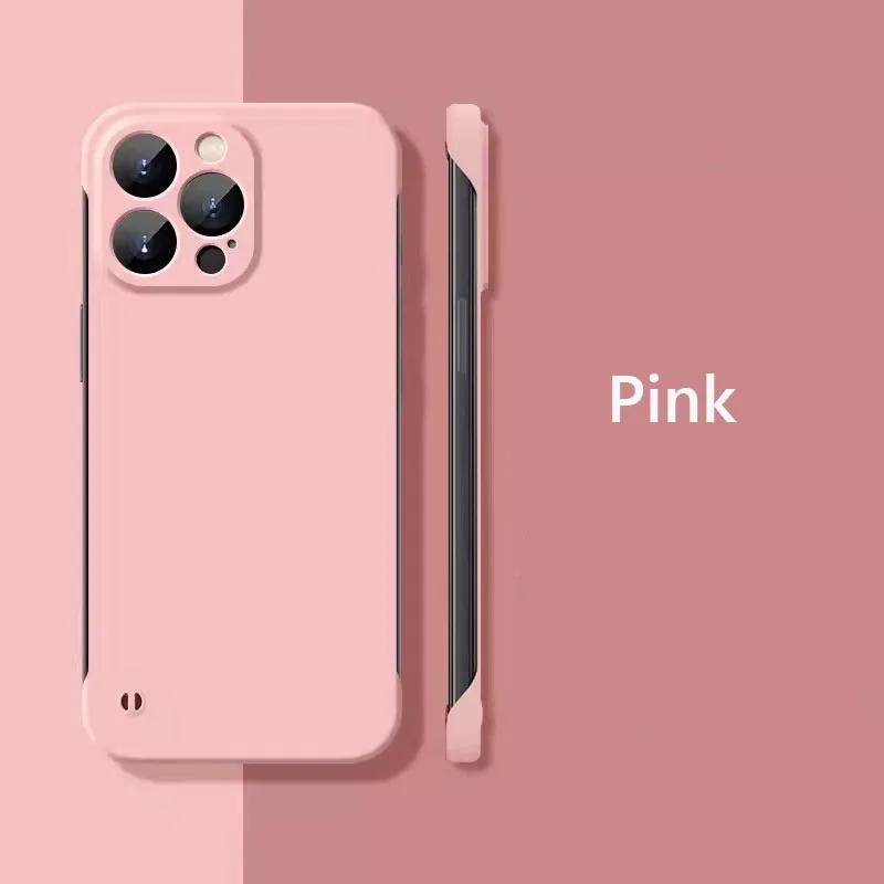 Frameless Slim Matte Hard Back Case For iPhone