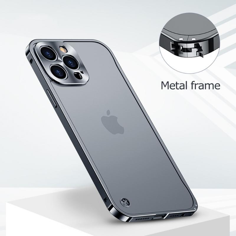 Luxury Shockproof Case with Metal Edge for iPhone