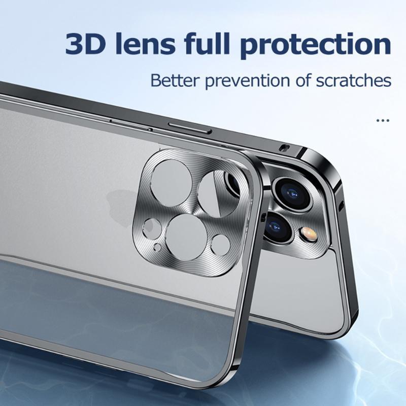 Luxury Shockproof Case with Metal Edge for iPhone