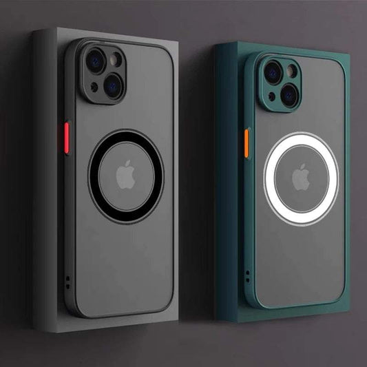 Magnetic Matte Shockproof Case For iPhone
