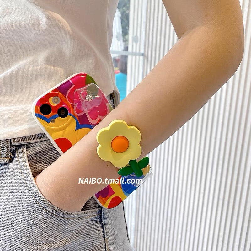 Ins Popular New Summer Flower Bracelet Phone Case